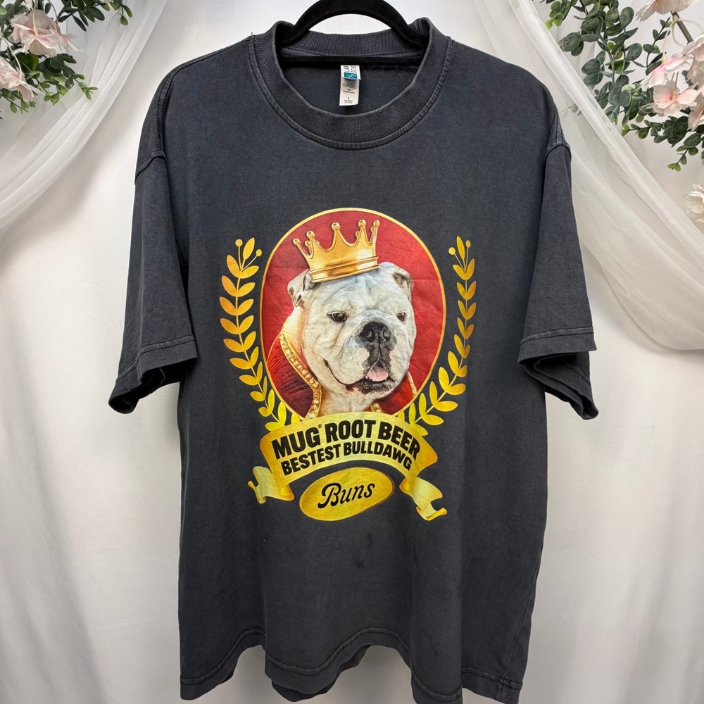 Lane Seven Mug Root Beer Westminster Dog Show Bulldog Graphic Tee LS16005 L